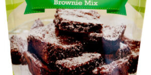 Gluten-free deep dark chocolate brownie mix.