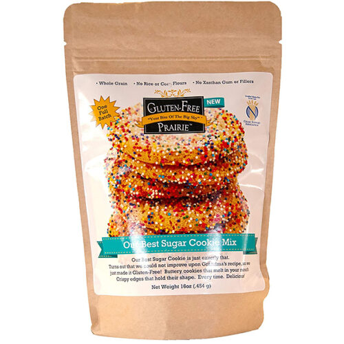 Gluten-free sugar cookie mix packaging.