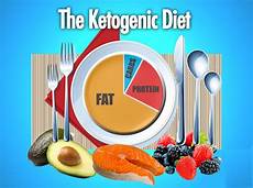 Ketogenic diet plate with food illustration.