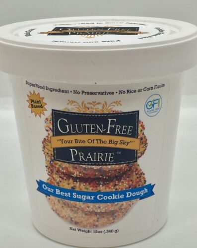 QR code with Gluten-Free Prairie logo and 'Scan Me' prompt.