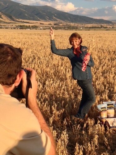 QR code with Gluten-Free Prairie logo and 'Scan Me' prompt.